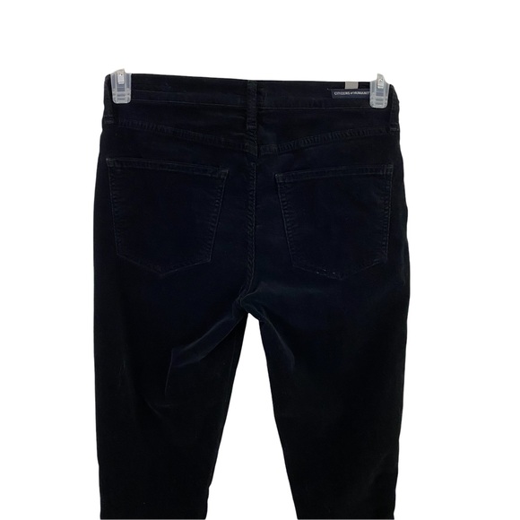 COH Citizens Of Humanity Black Corduroy Rocket High Rise Skinny Jeans Size 26 - Picture 6 of 7